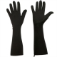 black, elbow length protective UV gloves with silicone grip